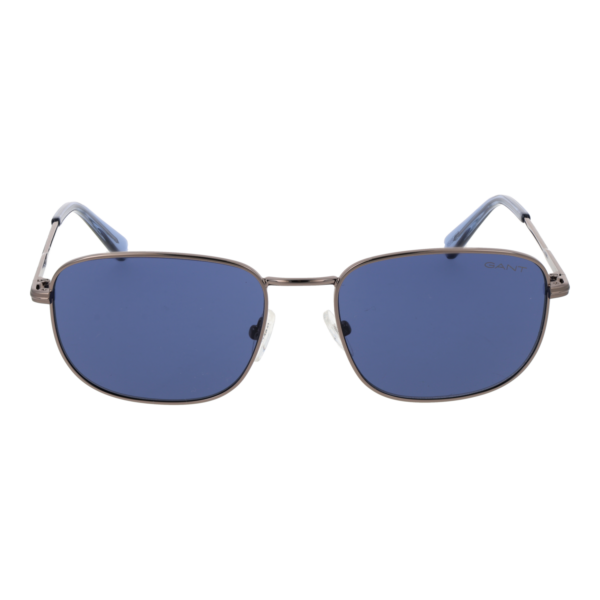 Gant Sonnenbrille GA00018 5612V – Frontansicht mit Metall Rahmen und Blau Gläsern