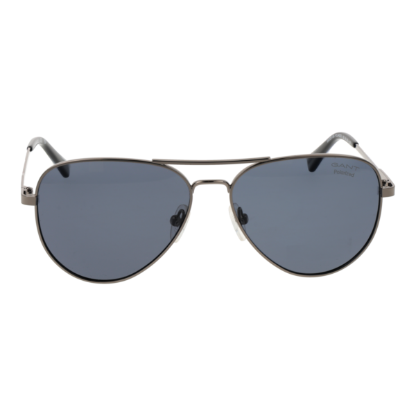 Gant Sonnenbrille GA7229 5508A – Frontansicht mit Metall Rahmen und Schwarz Gläsern