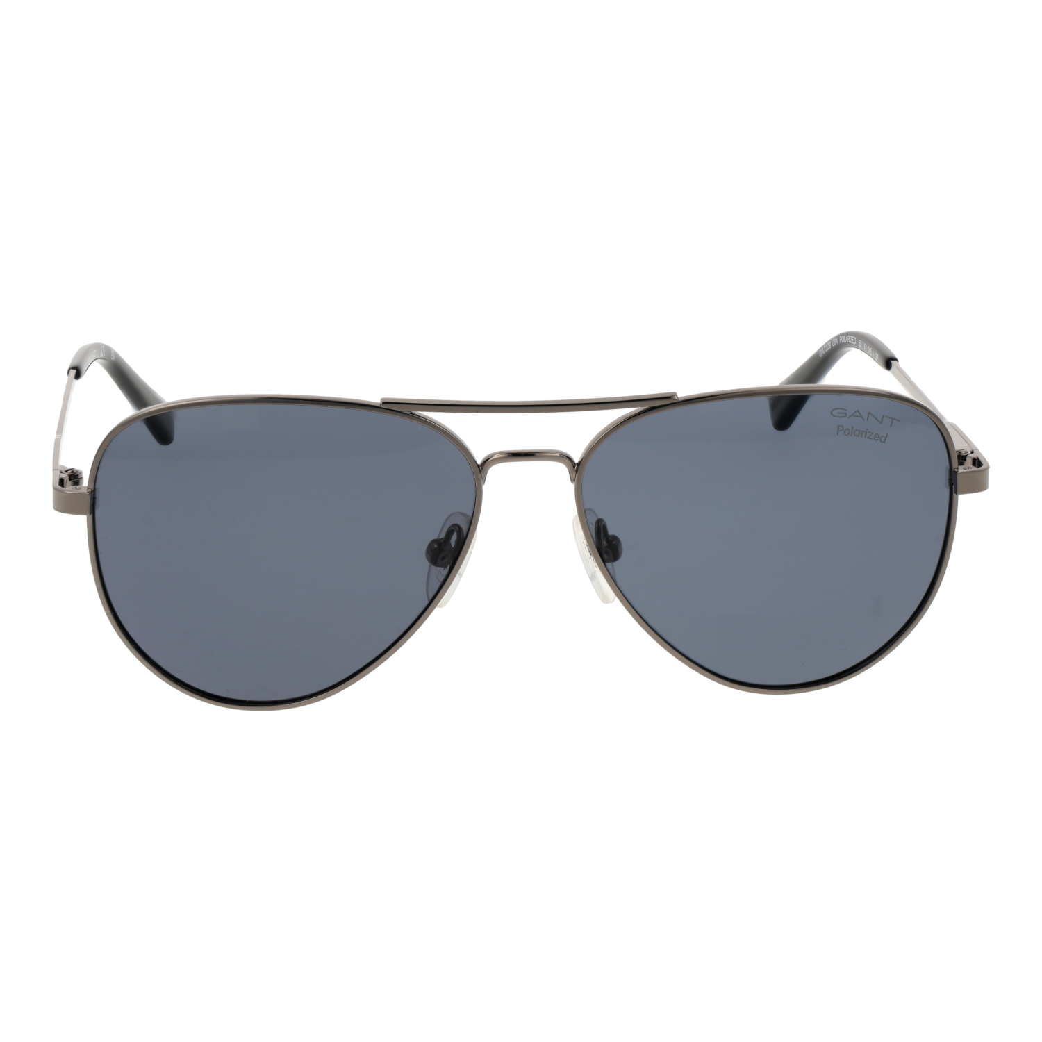 Gant Sonnenbrille GA7229 5508A – Frontansicht mit Metall Rahmen und Schwarz Gläsern
