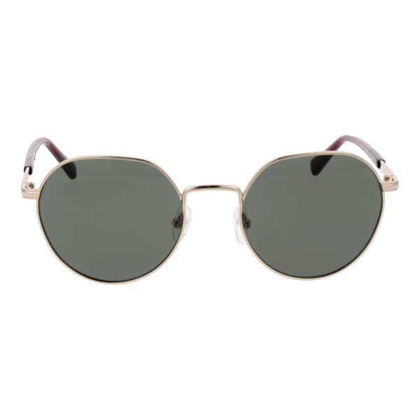 Gant Sonnenbrille GA7233 5332N – Frontansicht mit Metall Rahmen und Grün Gläsern