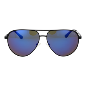 Guess Sonnenbrille GF5083 6201X – Frontansicht mit Metall Rahmen und Blau Gläsern