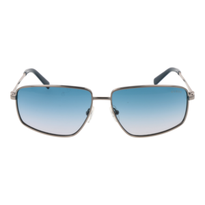 Guess Sonnenbrille GU00088 6208W – Frontansicht mit Metall Rahmen und Blau Gläsern