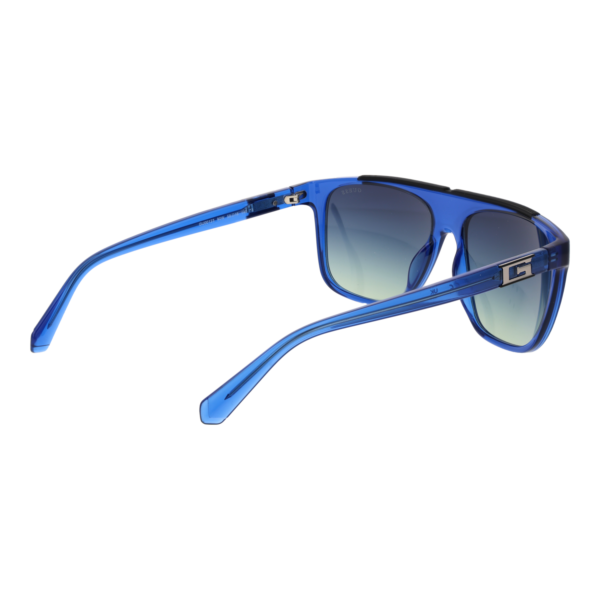 Rückansicht der Guess Sonnenbrille GU00123 5890W – Edelstahl Rahmen