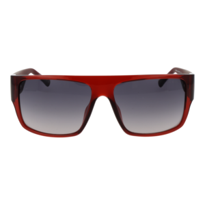 Guess Sonnenbrille GU00165 5966B – Frontansicht mit Kunststoff Rahmen und Grau Gläsern