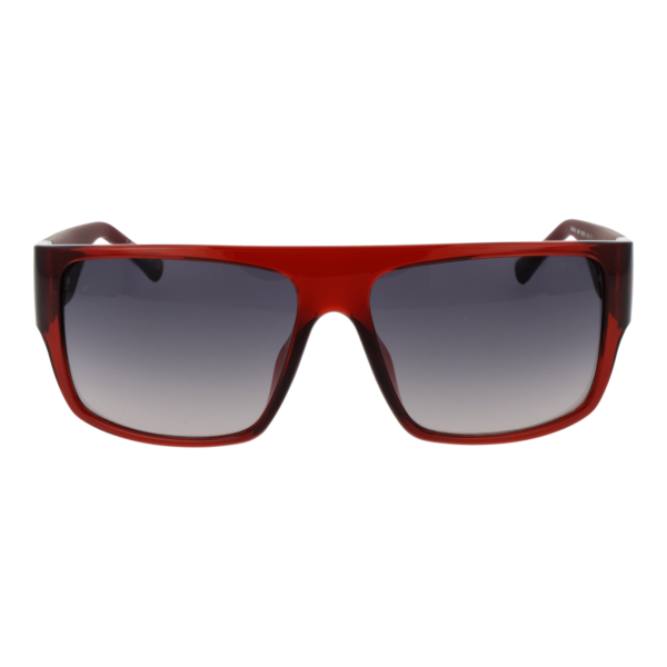 Guess Sonnenbrille GU00165 5966B – Frontansicht mit Kunststoff Rahmen und Grau Gläsern