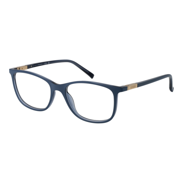 Guess Brille GU3004 53090 – 45° Seitenansicht Guess )} Brille GU3004 53090 in Blau