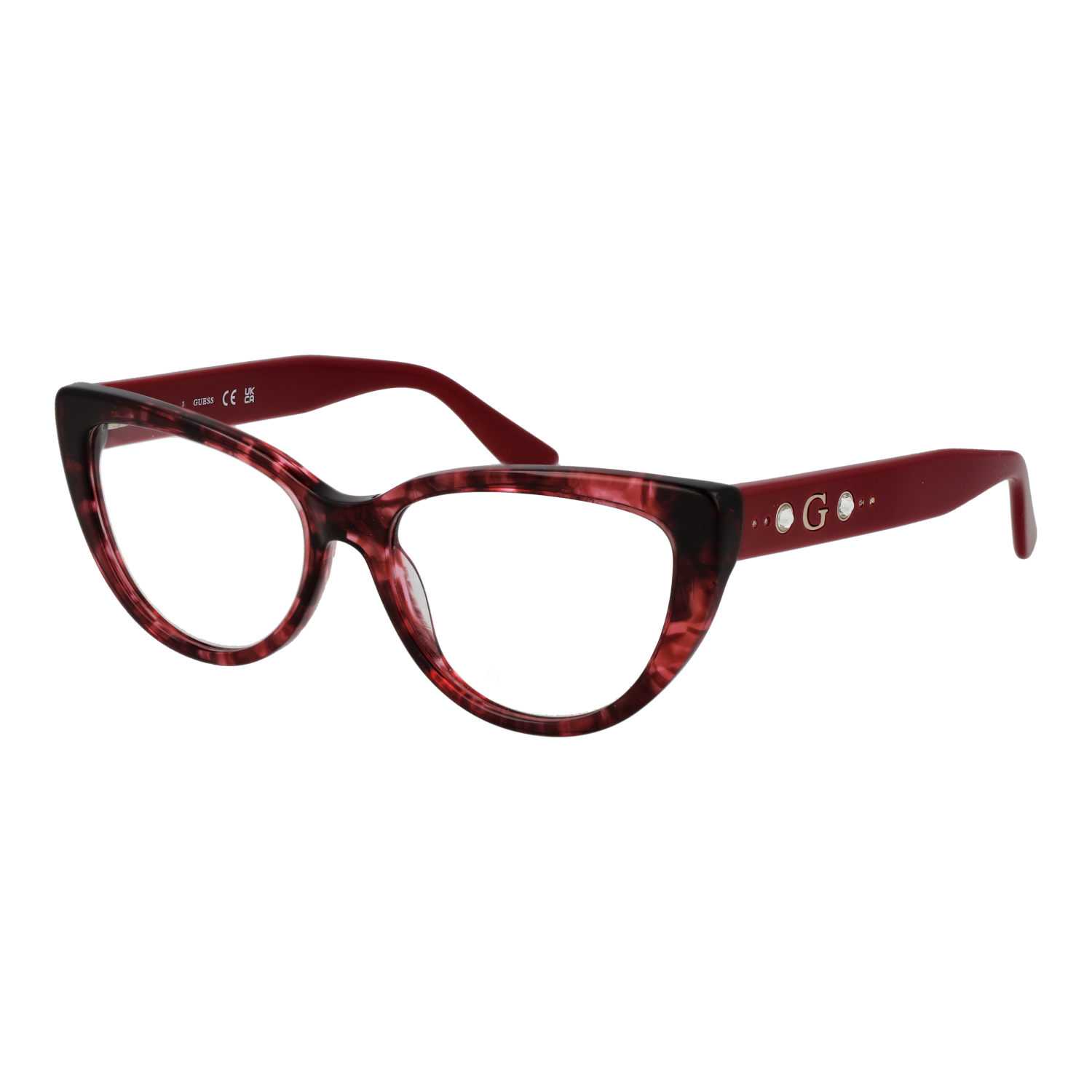 Guess )} Brille GU50175 54068 in Burgunder