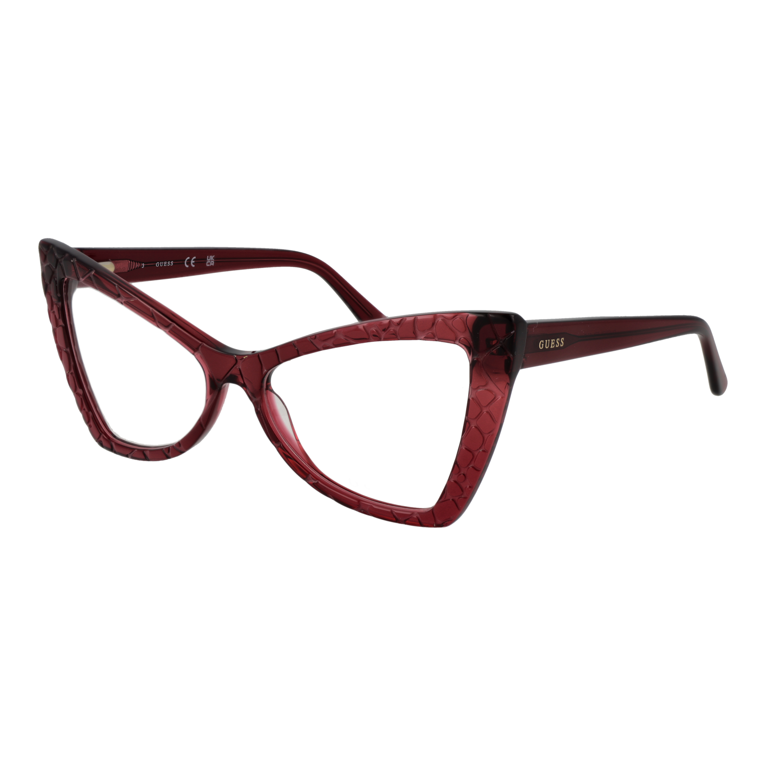 Guess )} Brille GU50178 56071 in Burgunder