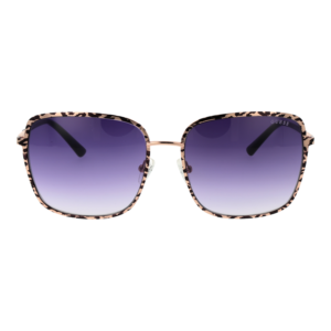 Guess Sonnenbrille GU7846 6128B – Frontansicht mit Metall Rahmen und Lila Gläsern