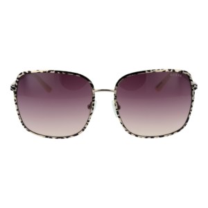 Guess Sonnenbrille GU7846 6133F – Frontansicht mit Metall Rahmen und Lila Gläsern