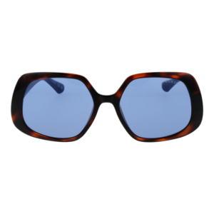 Guess Sonnenbrille GU7862 5653V – Frontansicht mit Kunststoff Rahmen und Blau Gläsern