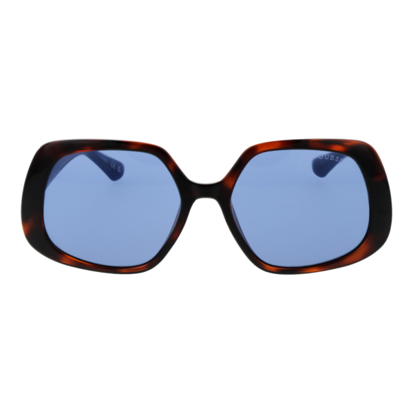 Guess Sonnenbrille GU7862 5653V – Frontansicht mit Kunststoff Rahmen und Blau Gläsern