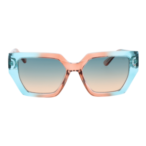 Guess Sonnenbrille GU7896 5389P – Frontansicht mit Kunststoff Rahmen und Türkis Gläsern
