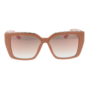 Guess Sonnenbrille GU7915 5572U – Frontansicht mit Kunststoff Rahmen und Rosa Gläsern