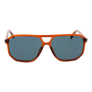 Guess Sonnenbrille GU8276 5844V – Frontansicht mit Kunststoff Rahmen und Blau Gläsern