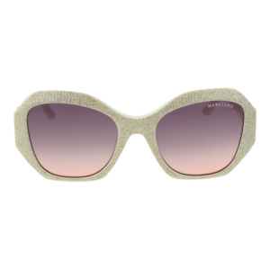 Marciano by Guess Sonnenbrille GM00007 5425F – Frontansicht mit Kunststoff Rahmen und Grau Gläsern