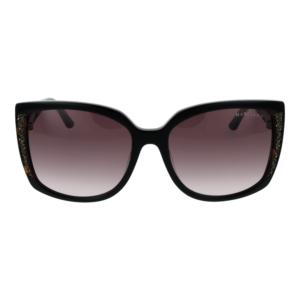 Marciano by Guess Sonnenbrille GM00013 5905B – Frontansicht mit Kunststoff Rahmen und Braun Gläsern