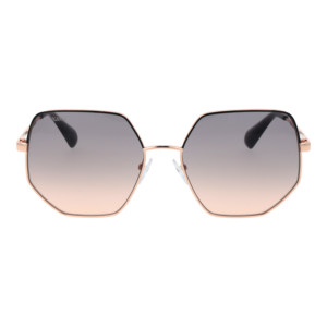 Max & Co Sonnenbrille MO0026 5733B – Frontansicht mit Metall Rahmen und Schwarz Gläsern