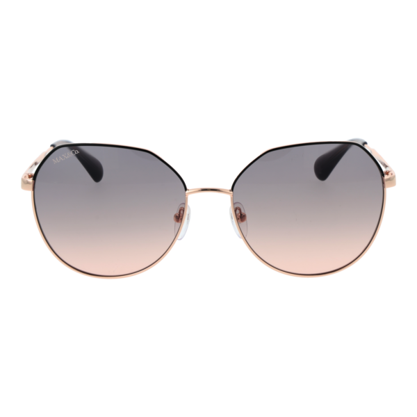 Max & Co Sonnenbrille MO0060 5833B – Frontansicht mit Metall & Kunststoff Rahmen und Grau Gläsern