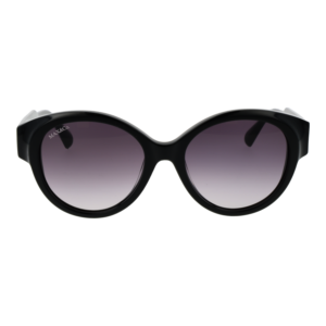 Max & Co Sonnenbrille MO0076 5501B – Frontansicht mit Kunststoff Rahmen und Grau Gläsern