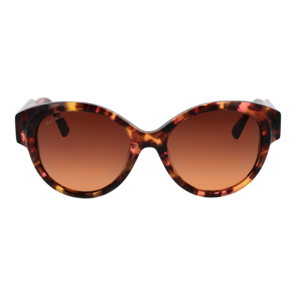 Max & Co Sonnenbrille MO0076 5555F – Frontansicht mit Kunststoff Rahmen und Braun Gläsern