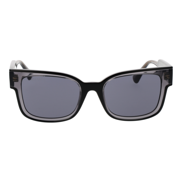 Max & Co Sonnenbrille MO0098 5301A – Frontansicht mit Kunststoff Rahmen und Grau Gläsern