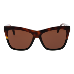 Max Mara Sonnenbrille MM0008 5556E – Frontansicht mit Azetat Rahmen und Braun Gläsern