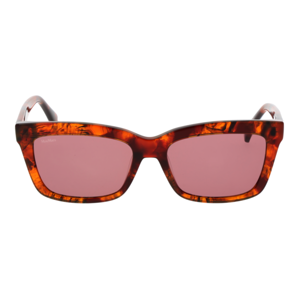 Max Mara Sonnenbrille MM0010 5554S – Frontansicht mit Kunststoff Rahmen und Rosa Gläsern