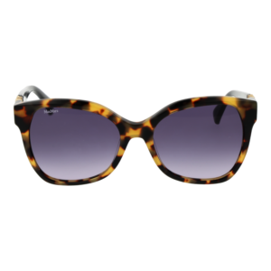 Max Mara Sonnenbrille MM0014 5656B – Frontansicht mit Azetat Rahmen und Grau Gläsern