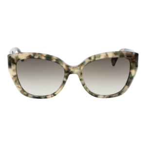 Max Mara Sonnenbrille MM0040 5455F – Frontansicht mit Azetat Rahmen und Grün Gläsern