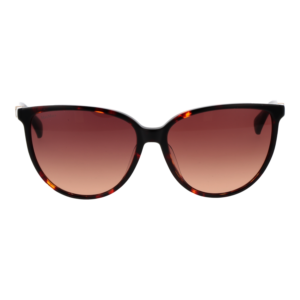 Max Mara Sonnenbrille MM0045 5854F – Frontansicht mit Kunststoff Rahmen und Braun Gläsern