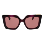 Max Mara Sonnenbrille MM0051 5283W – Frontansicht mit Kunststoff Rahmen und Pink Gläsern