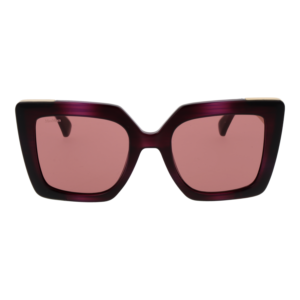 Max Mara Sonnenbrille MM0051 5283W – Frontansicht mit Kunststoff Rahmen und Pink Gläsern