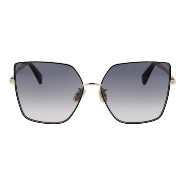 Max Mara Sonnenbrille MM0052-H 6032B – Frontansicht mit Metall Rahmen und Grau Gläsern