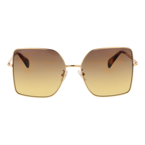 Max Mara Sonnenbrille MM0062-H 5930F – Frontansicht mit Metall Rahmen und Braun Gläsern