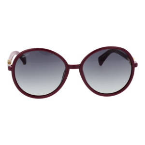 Max Mara Sonnenbrille MM0065 5875B – Frontansicht mit Kunststoff Rahmen und Schwarz Gläsern