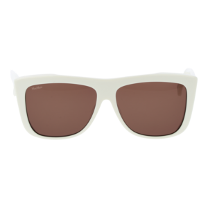 Max Mara Sonnenbrille MM0066 5721E – Frontansicht mit Azetat Rahmen und Braun Gläsern