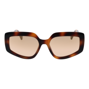 Max Mara Sonnenbrille MM0069 5552G – Frontansicht mit Kunststoff Rahmen und Braun Gläsern