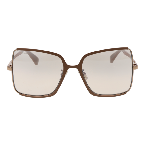 Max Mara Sonnenbrille MM0070-H 5834K – Frontansicht mit Metall Rahmen und Silber Gläsern
