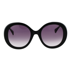 Max Mara Sonnenbrille MM0074 5401B – Frontansicht mit Azetat Rahmen und Schwarz Gläsern