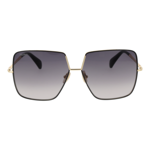 Max Mara Sonnenbrille MM0082 6032B – Frontansicht mit Metall Rahmen und Grau Gläsern