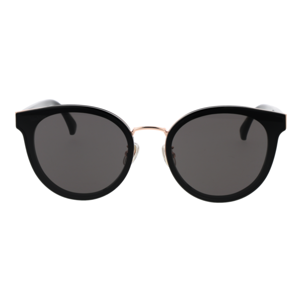 Max Mara Sonnenbrille MM0104-K 6301A – Frontansicht mit Azetat Rahmen und Schwarz Gläsern