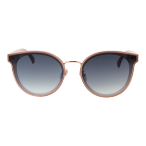 Max Mara Sonnenbrille MM0104-K 6357B – Frontansicht mit Azetat Rahmen und Blau Gläsern