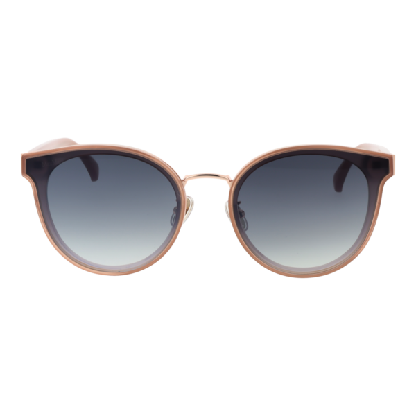 Max Mara Sonnenbrille MM0104-K 6357B – Frontansicht mit Azetat Rahmen und Blau Gläsern