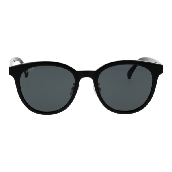 Max Mara Sonnenbrille MM0106-K 5401A – Frontansicht mit Azetat Rahmen und Grau Gläsern