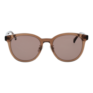 Max Mara Sonnenbrille MM0106-K 5445E – Frontansicht mit Azetat Rahmen und Braun Gläsern