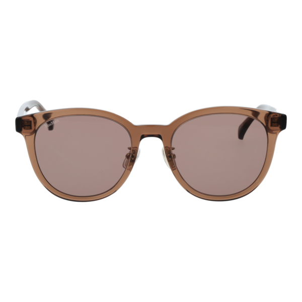 Max Mara Sonnenbrille MM0106-K 5445E – Frontansicht mit Azetat Rahmen und Braun Gläsern
