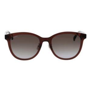 Max Mara Sonnenbrille MM0107-K 5545B – Frontansicht mit Azetat Rahmen und Braun Gläsern