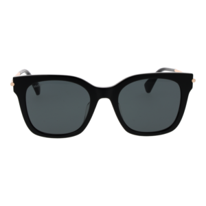 Max Mara Sonnenbrille MM0115-K 5301A – Frontansicht mit Azetat Rahmen und Grau Gläsern