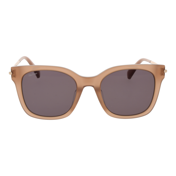 Max Mara Sonnenbrille MM0115-K 5357E – Frontansicht mit Azetat Rahmen und Braun Gläsern
